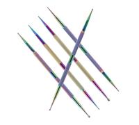 Hemobllo 5pcs Double-Ended Nail Art Dotting Pens Set Multi-Function DIY Tools for Nail Decoration Rhinestone Picking and Painting Suitable for Artists and Enthusiasts