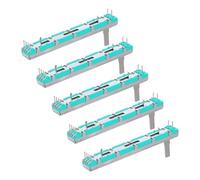 Hemobllo 5pcs Dual Channel Linear Slide Potentiometer B10k 75mm Electronic Slider Module for Electric Guitar Volume Control and DIY Robotics Programming