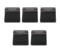 Hemobllo 5pcs Fader Knob Slider Caps for Mixer, Plastic Potentiometer Cap, 1x4mm, Black, for Sound Console and Audio Mixer
