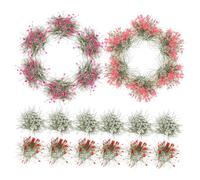 Hemobllo 5pcs Flower Cluster Grass Tufts for DIY Scenery Landscape Small Static Vegetation Model for Garden Decoration and Miniature Sand Table Durable Materials for Detailed Scene Crafting