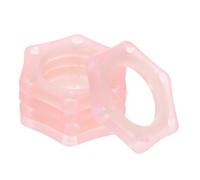 Hemobllo 5pcs Microphone Plastic Rings Six-corner Anti-slip Covers for Protection