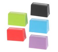 Hemobllo 5pcs Mixer Slider Fader Knobs Replacement Caps for Dj Console with 4mm Inner Hole, Set Including Black, Red, Purple, Blue, and Green-white for Sound Console Shaft Accessory