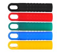 Hemobllo 5pcs Mop Rod Handle 25mm Plastic Broom Handle Replacement Cap Grip | Colour Coded Mops Handles, Long Handled Duster Use, Mop Handle Sleeve for Offices and Shopping Malls