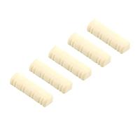 Hemobllo 5pcs Plastic Mandolin Nuts for 8 String Mandolin, Smooth Surface and Carefully Polished, Lightweight Replacement Accessories for Musical Instruments