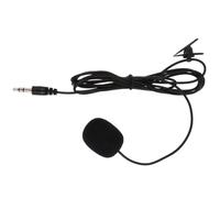 Hemobllo 5pcs Portable Clip-on Lavalier Microphones with Sturdy Pvc Clips for Desktop Computer and Laptop, for Recording, Video Chat, and Professional Use, Black