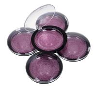 Hemobllo 5pcs Round Acrylic Lash Storage Boxes Black Base and Lid, Compact Faux Eyelash Cases for Portable Makeup Organization and False Lash Packaging