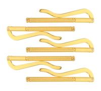 Hemobllo 5pcs Spring Metal Money Clip Set for Men Wallet Insert Vintage Gold-Plated Check Holder Card Holder Cash Clamp for Bifold Wallets Sturdy