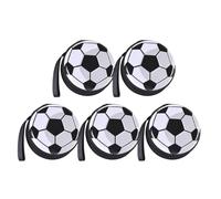 Hemobllo 5pcs Tinplate Box Money Purses Creative Football-Shaped Round Design Lightweight Compact Soccer Lover Home Office Small Items Snacks Storage