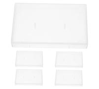 Hemobllo 5pcs Translucent Cassette Cases Empty Audio Tape Storage Box Compact Organizer for Standard Recording Cassettes