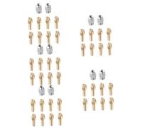 Hemobllo 5sets Brass Collet Drill Holder Nut for Electric Grinding Durable Collet Accessory for Rotary Tools High Strength and Hardness for DIY and Hobby Projects