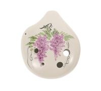 Hemobllo 6-hole Alto F Key Ceramic Ocarina Purple Wisteria - Beginner and Musical Wind Instrument for Practice and Creative Learning