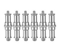 Hemobllo 6 Pcs Metal 1/4 to 3/8 Screw Adapter Set for Camera Tripod and Flash Light Stand Hand-tightenable and Easy to Install Suitable for Sports Cameras