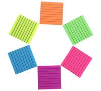 Hemobllo 6 Sets PVC Fluorescent Reading Strips Easy to Use Highlight Strips for Books Professional Page Markers for Schools and Offices Random Color