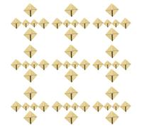 Hemobllo 600pcs Metal Pyramid Studs for Clothing DIY, 1.2mm 1.5mm 2mm Mixed Size Rivets, Punk Rock Accessories for Jackets, Bags, Shoes Crafting