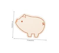 Hemobllo 60pcs Animal Cartoon Blank Message Cards Portable DIY Graffiti Note Cards with Rounded Corners for Friends Family Classmates Green Pig Design Easy to Carry and Store