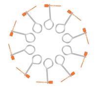 Hemobllo 60pcs Fire Extinguisher Pull Pins and Plastic Tamper-evident Seals Set, Numbered Security Zip Tie Tags for Fire Safety Equipment Maintenance and Facility Protection