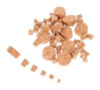 Hemobllo 60pcs Tapered Cork Stoppers Set with 6 Sizes Natural Soft Cork Plugs for Wine Bottles and Glass Jars Bulk Wine Bottle for Crafting and Home Brewing