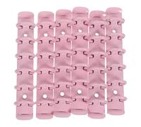 Hemobllo 6pcs A7 Metal 6-Hole Openable Binder Rings Set for Loose Leaf Organizers, Pink Round Ring Binding Spines DIY Planner Repair Accessories, 2cm Diameter Binding Mechanisms for Office