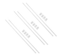 Hemobllo 6pcs Adjustable Telescopic Shower Curtain Poles 40-70cm Extendable Tension Rods with 12 White Hooks No-drill Small Space Rods for Bathroom Windows and Closets