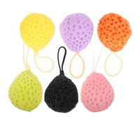 Hemobllo 6pcs Bath Sponges Assorted Colour Soft Sponge Bathing Accessories Space-Saving Design Removes Dirt for Bathroom Shower Use