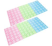 Hemobllo 6pcs Breathable Non Slip Rabbit Cage Floor Mats with Hollow Design Pet Foot Pads for Cage Bathroom Balcony and Easy to Clean for Rabbits and Small Animals