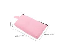 Hemobllo 6pcs Canvas Makeup Bags Multi Purpose Travel Toiletry Organizer Pouches with Zipper Spacious Durable Cosmetic and Pencil Cases for Sublimation DIY Craft Portable Pink Canvas Pen