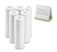 Hemobllo 6pcs Christmas Foam Cylinder Ornaments 12.5 X 3.5 Inches-White Foam Tubes for DIY Crafts, Decorative Modeling, Carving Painting Arts Supplies