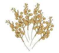 Hemobllo 6pcs Christmas Tree Decor Foamed Berry Accessories Gold Christmas Wreath Decoration Set for Holiday Home Party