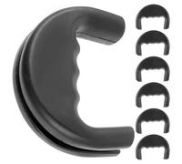 Hemobllo 6pcs Dog Leash Hand Grip Rubber Handles 11x8cm Short Pulling Rope Handles for Traffic Control and Dog Walking Sturdy Pet Traction Rope