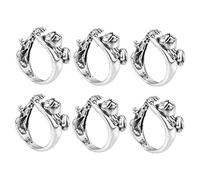 Hemobllo 6pcs Ergonomic Crochet Hooks Knitting Ring Knitting Crotchet Ring Loop for Knitters