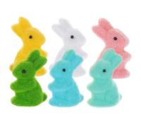 Hemobllo 6pcs Foam Bunny Figurine Easter Party Table Decoration for Desktop