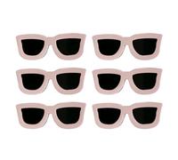 Hemobllo 6pcs Funny Sunglasses Hairpins Set, Creative Cartoon Hair Clips with Bangs Barrette in Khaki, Cute Hair Accessory for Styling and Everyday Wear