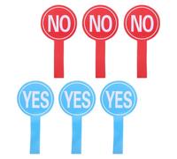 Hemobllo 6pcs Handheld Judging Board School Judging Board Voting Paddle with Handle for Evaluations and Voting Event Organizers Judges