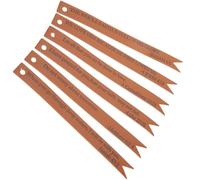 Hemobllo 6pcs Leather Page Markers Bible Bookmarks 5.89x0.51x0.04in Decorative Practical Reading Accessories for Families and Friends