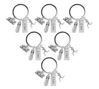 Hemobllo 6pcs Marathon Keychains for Runners, I Can Full 26.2 Metal Keyring Set, Inspirational Sports Souvenirs for Fitness Lovers and Athlete Car Keys
