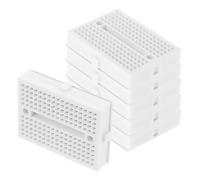 Hemobllo 6pcs Mini White Solderless Breadboards for Experiment Electronic Prototyping Small Bread Board Kit for Science Projects and Circuit Testing