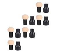 Hemobllo 6pcs Mushroom Head Makeup Puff Set for Women Dry and Wet Use with Easy-to-grip Handle Design Hydrophilic Polyurethane Material for Daily Use with Highlighter and Blush Application