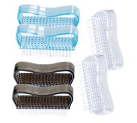 Hemobllo 6pcs Nail Brush Colors for Fingernail and Toenail Cleaning Bristles for Under-nail Scrubbing for Art and Gardening Projects