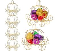 Hemobllo 6pcs Pumpkin Carriage Candy Boxes Goodies Present Boxes Pumpkin Cart Candy