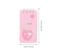 Hemobllo 6pcs Spiral Notepads Portable Paper Notepad Creative Delicate Design, Compact Model Convenient to Use for Students and Office Staffs Assorted style