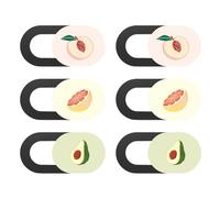 Hemobllo 6pcs Ultra-thin Abs Webcam Privacy Covers with Anti-hacking Slider for Laptop, Computer, and Tablet Use, Sturdy Camera Cover Slide for Secure Online Privacy Protection