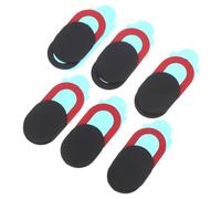 Hemobllo 6pcs Webcam Privacy Shutter for Laptop and Tablet, Oval Black ABS, Easy to Use Privacy Cover for People Who Like More Security and Peace of Mind
