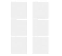 Hemobllo 6pcs White Plastic Vinyl Record Dividers Alphabetical Shelf Separators for Bookcase and Album Organization in Home and Office