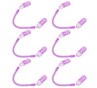 Hemobllo 6pcs Windproof Hat Strap Connector Cap Holder Clips Plastic Spring Chain for Neck Creative DIY Design Unique Style Outdoor Hiking Running Accessories