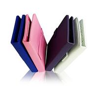 Hemobllo 7 Inch Tablet Keyboard Case Cover Stand for Tablet Pc Universal White Leather Keyboard Protector for Travel and Home Use