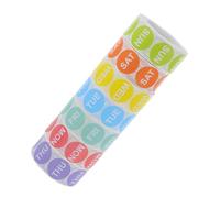 Hemobllo 7 Rolls Week Day Stickers Self Adhesive Labels for Food Date Marking Removable Sticky Labels for Restaurant Bakery Kitchen Inventory Management