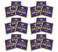 Hemobllo 72pcs Blue Graduation Napkins for 2026 Class Elegant Paper Party Supplies with Quick Access Design, Memorable Keepsake for Dessert and Graduation Party Decorations