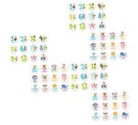 Hemobllo 72pcs One Set Milestone Sticker Adorable Boy Girl Animal Month Sticker Creative Newborn Monthly Paste Decor for Each