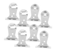 Hemobllo 8pair Metal Roller Shade Bracket with Screws Plugs Heavy-Duty Outside Mount for Window Blinds Spring Roller Hardware DIY Office Use