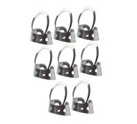 Hemobllo 8pcs Adjustable Stainless Steel Thumb and Finger Picks Set Hollowed Metal Guitar Banjo Plectrum Accessories for String Instrument Players